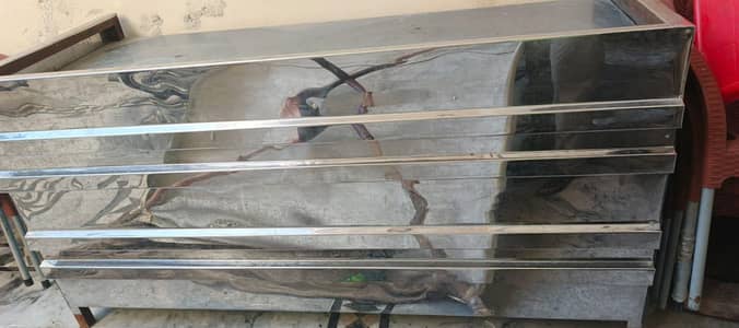 Steel counter for hotel