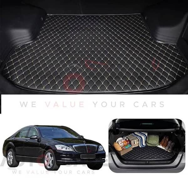 Mercedes S250 7D Custom Car Trunk Mat - Model 2005-2013