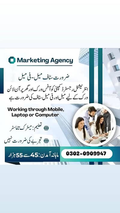NEED URGERNT STAFF OF 50 PERSONS FOR OFFICE & ONLINE WORK FOR FRESHERS
