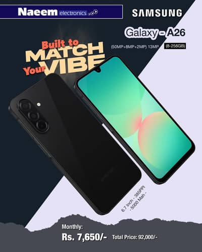 Samsung A26 instalment per 0% markup