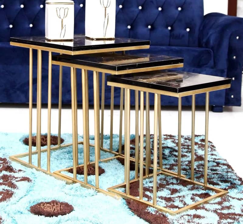 Nesting table-coffee table-Round table-Dining table-Center& Side table 6