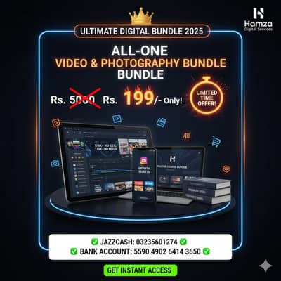 ALL-IN-ONE VIDEO & PHOTOGRAPHY BUNDLE 