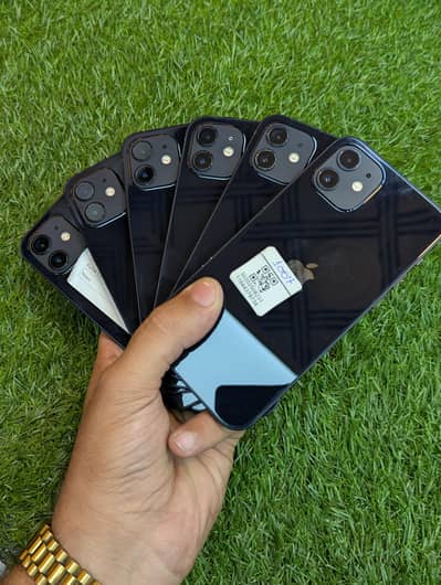 Iphone 12 sim locked 100% health original waterpaack stock available