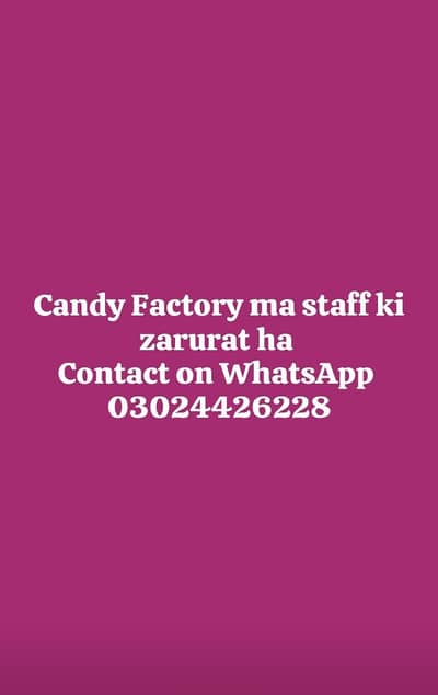 candy factory main workers chaya