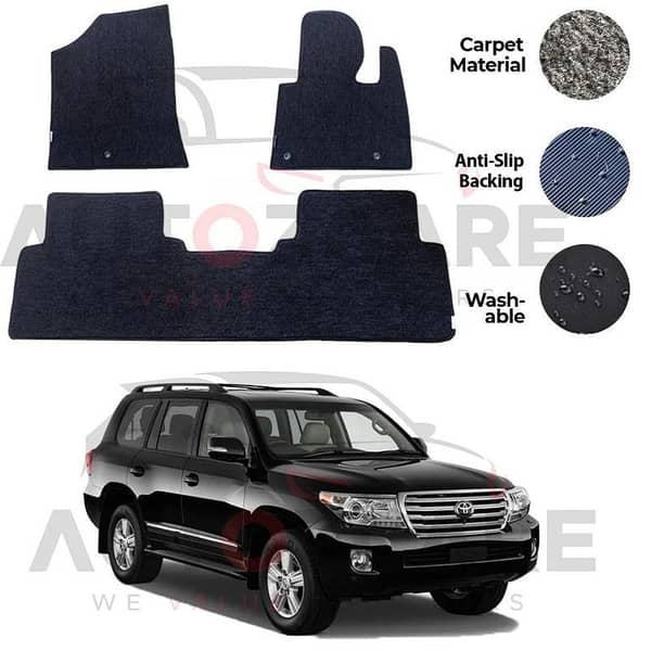 Toyota Land Cruiser LC200 V8 Genuine Fitting Carpet Floor Mat 4PCS - Model 2007-2015