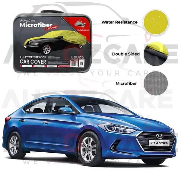 Hyundai Elantra Microfiber Car Top Cover - Model 2017-2023