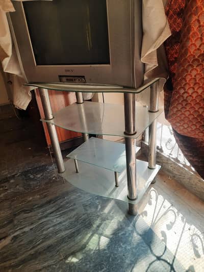 Sony Tv with TV Trolley  | Sale for 2 days in 15k only