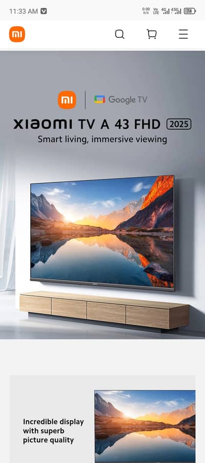 Xiaomi tv A43 2025