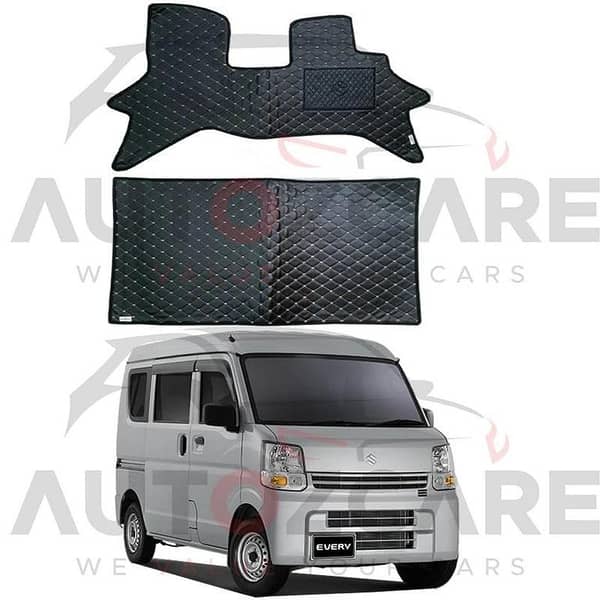 Suzuki Every 7D Floor Mat ( Flat Style ) 2PCS - Model 2024-2025