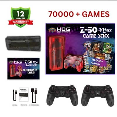 Z50 Game Stick | 70k+ Games | Wireless Controller | 1-Year Warranty