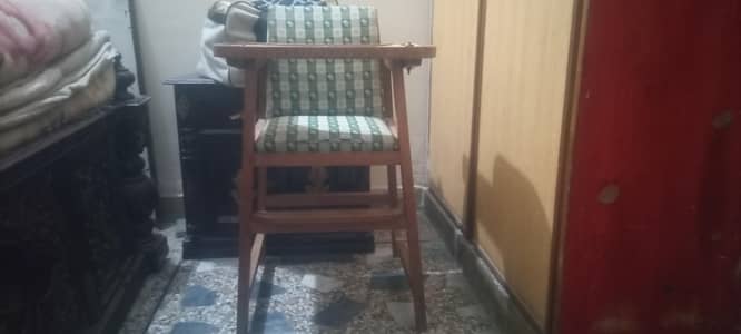 Baby feeding wooden  chair