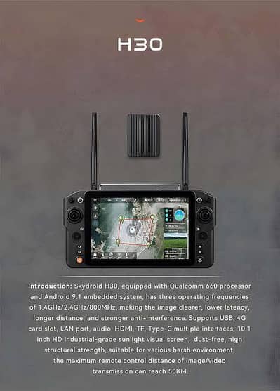 H30 RC remote controller Anti Jamming feature 40km range