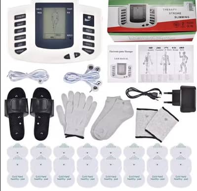 EMS Tens English button Electric Stimulator Full Body Relax Muscle