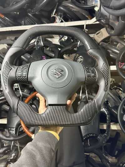 Suzuki Swift Suzuki Cultus Multimedia Steering wheel carbon fiber