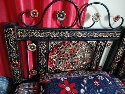 2 iron single bed