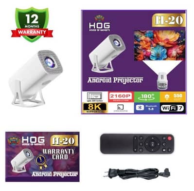 H20 Projector for PS5 / Xbox / Game Stick | 550 ANSI | WiFi | Warranty