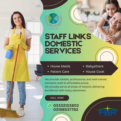 House maid , Maids , Baby Sitter, Chef ,Cook , Couple , Driver , nurse