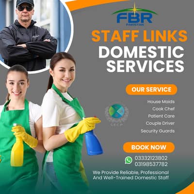 Maids pakistani Cook Driver Babysitter Nurse Patient Care Couple Nanny