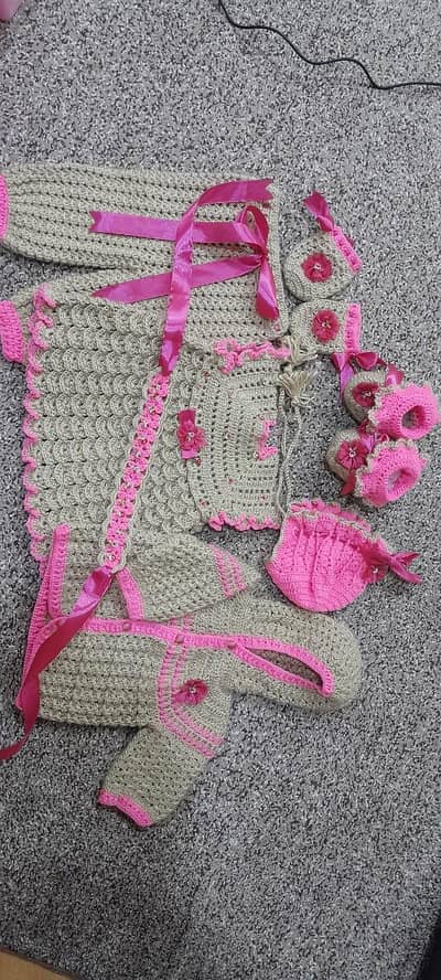 handmade crochet set