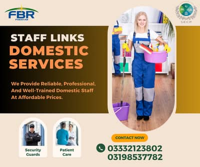 House maid , Baby Sitter, Chef Cook , Couple , Driver , Patient care