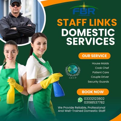 Maids pakistani Cook Driver Babysitter Nurse Patient Care Couple Nanny