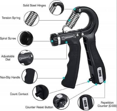 Grip Strength Trainer with Counter 2 Pack, Hand Grip Pakistan