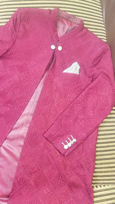 Maroon classic Sherwani