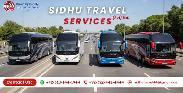 Coaster Rent a Car Services in Lahore, Rent A Bus, Hiace Grand Cabin