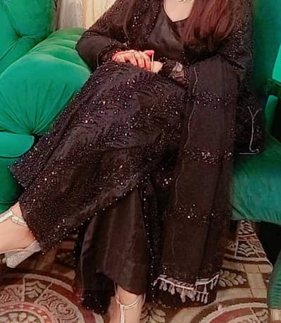 Gown full length with inner+dupata