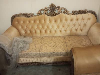 Brand New Royal Wooden Sofa Set 3 2 1 Seater With Chairs And Tables