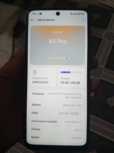 8+8/256 peper pack phone hai box charge sath