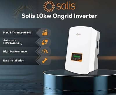 10kW Solis On-Grid Solar Inverter – High Efficiency