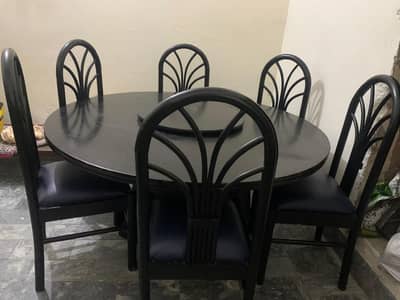 6 Seater Dining with Rotating Table