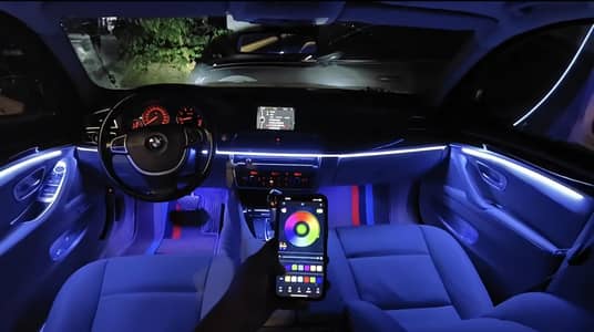 Car Interior Ambient Lights (18 Strips) – App Control, Music Mode
