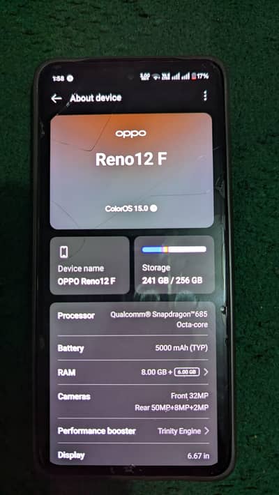 oppo reno 12 F