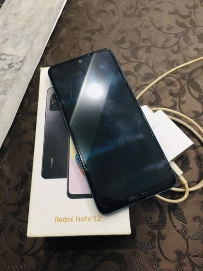 xiaomi note 12 8/128 full box with original charjr  full ok fone
