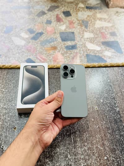 iphone 15 Pro with Box 128GB Non PTA Full 4 Months Sim Time