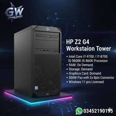 HP Z2 G4 Workstation Tower i7 9700 8700 i5 9600k i5 8600k Deals @ GW