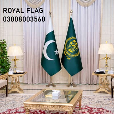 50% OFF Office Flag with Stand | Company Logo Flag– 7500Rs till 30 JAN