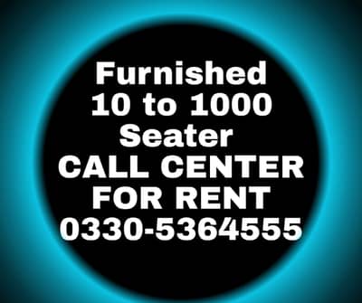 Office,Call center,Hall for rent 0330-5364555