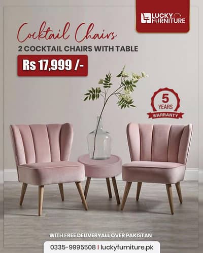 Cocktail Chairs with Table just in 17,999 Delivery all over Pakistan