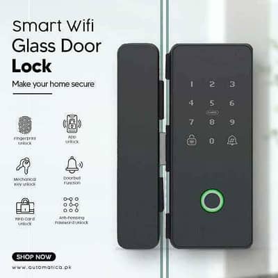 Smart Lock (Glass to Glass Door - Sliding / Swing Door)