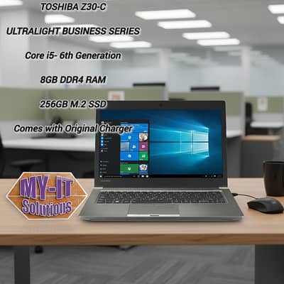 Toshiba Z30-C Ultralight Business Laptop Core i5, 8GB RAM, 256GB SSD