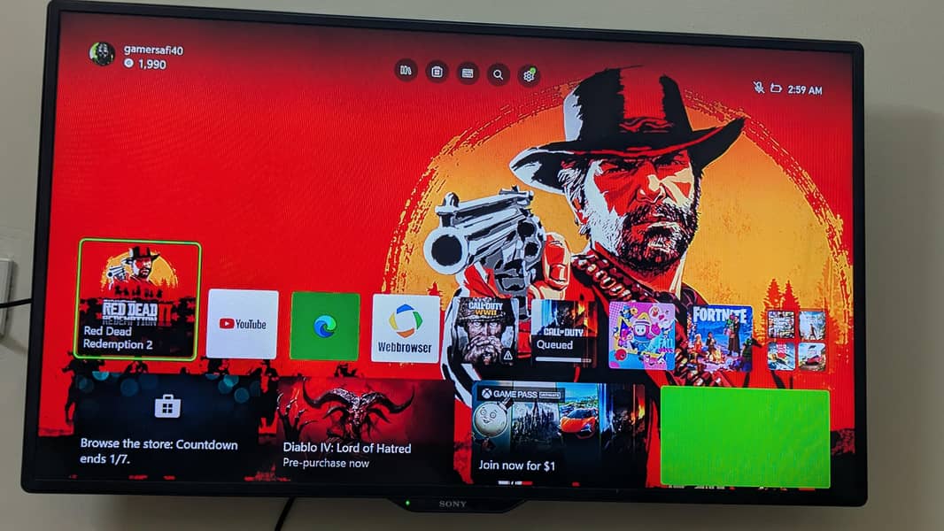 Xbox one with one controller 3