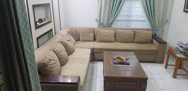 l shaped 7 seater sofa molty foam  sofa with table
