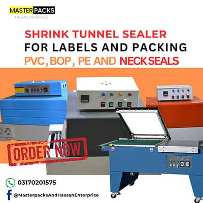 shrink label tunnel and ovens