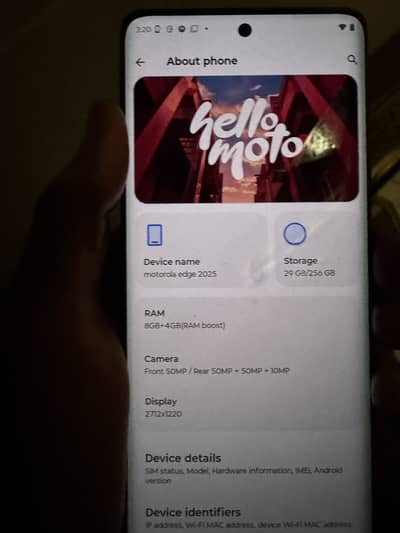 Motorola Edge 2025 – Green Color | 8GB + 256GB | 50MP Camera