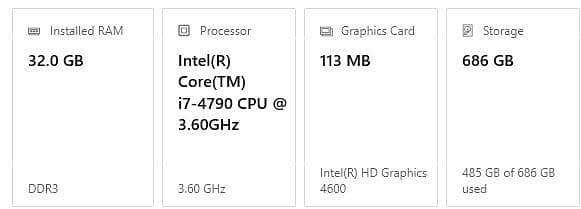 Hp EliteDesk Core i7 4th Gen PC