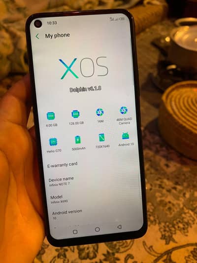 Infinite Note7 6/128 with only box for contact 03329122660