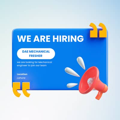 DAE MECHANICAL FRESHER REQUIRED FOR URGENT BASE